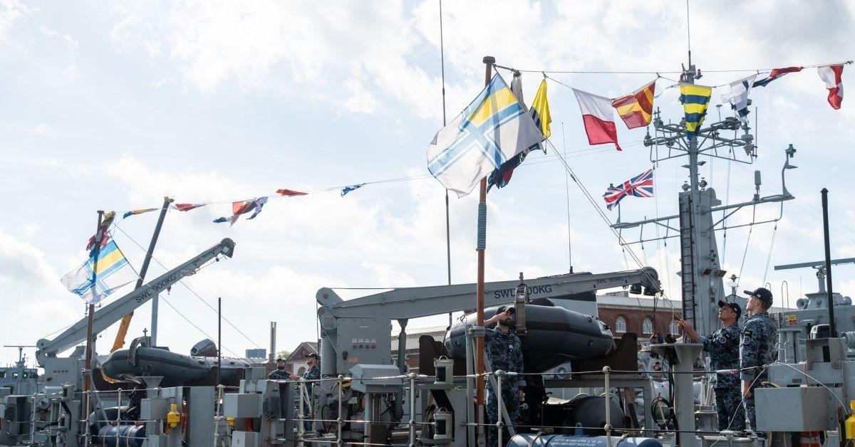 У Британії відзначили 106 річницю Військово-Морського Прапору ЗСУ.