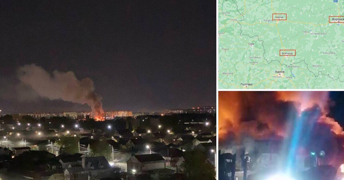 У російському Воронежі пролунали вибухи і почалась пожежа.