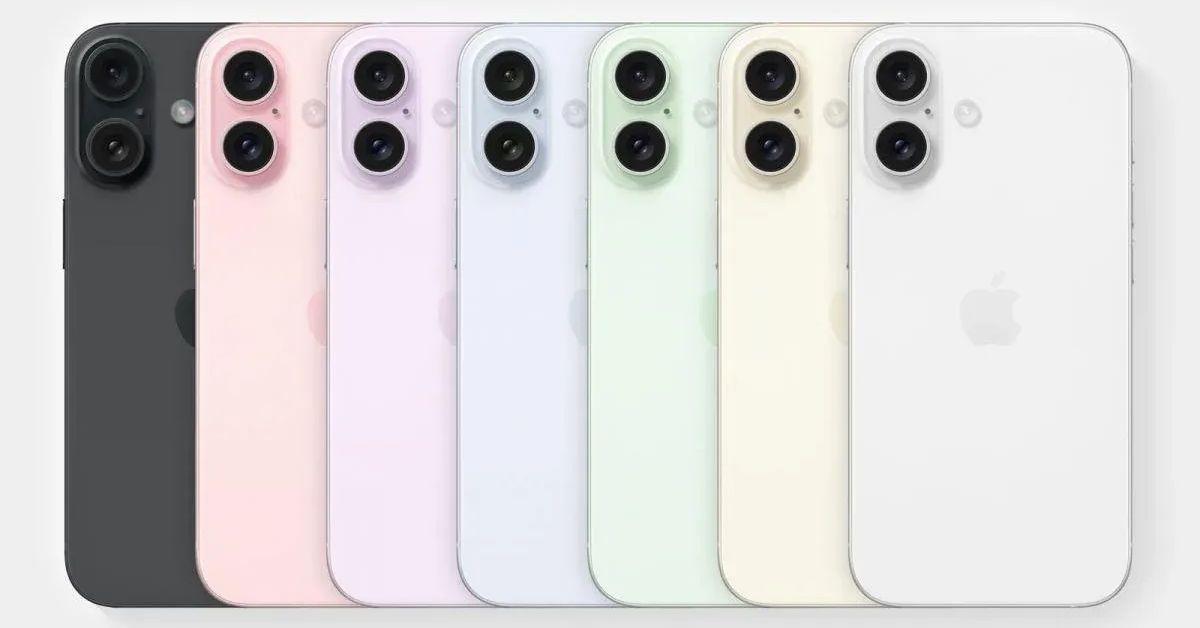 Усі сім кольорів iPhone 16, включно з двома новими, показали на дет...